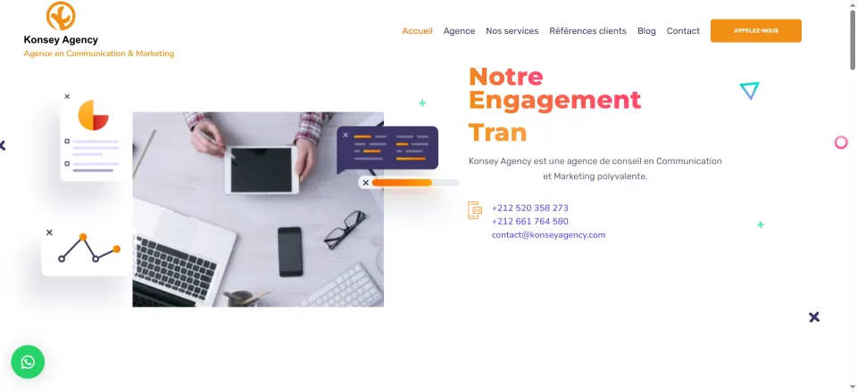 Capture du site konseyagency.com