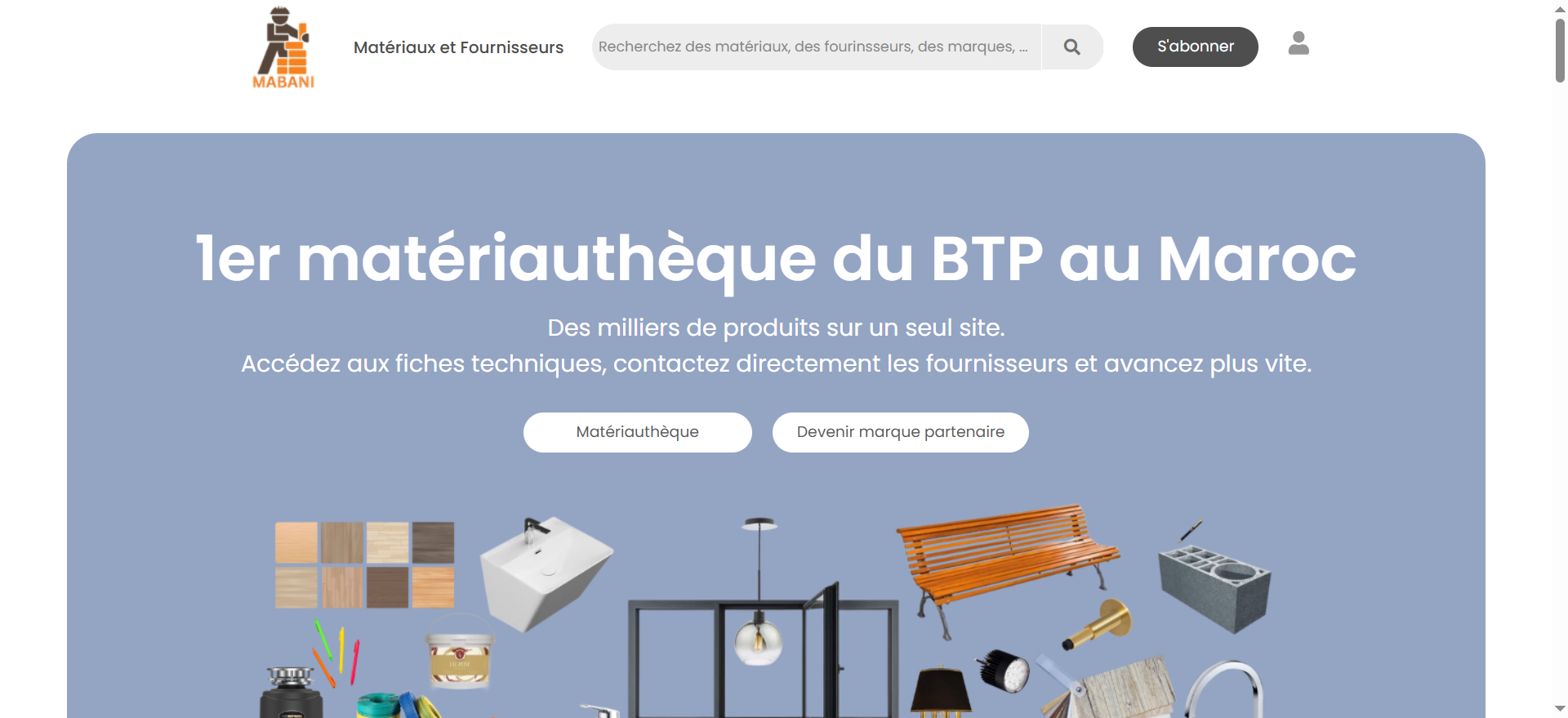 Capture du site mabani.ma